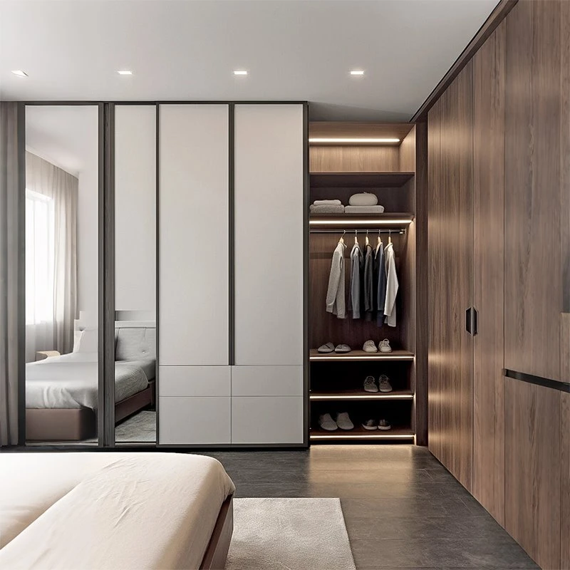 Sliding Door Wardrobe With Mirror Panel